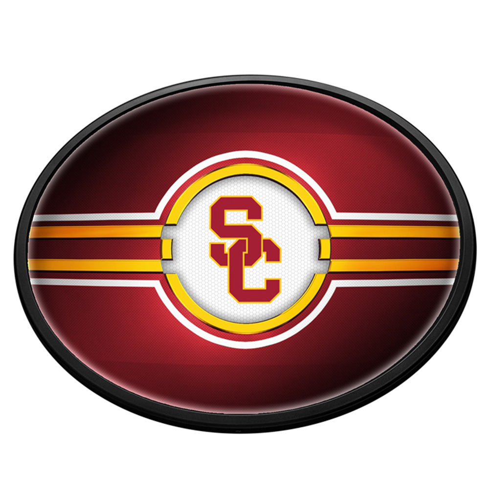 USC Trojans Slimline Oval Lighted Wall Sign