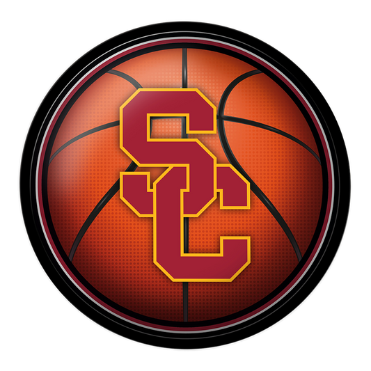 USC Trojans Basketball Modern Disc Wall Sign