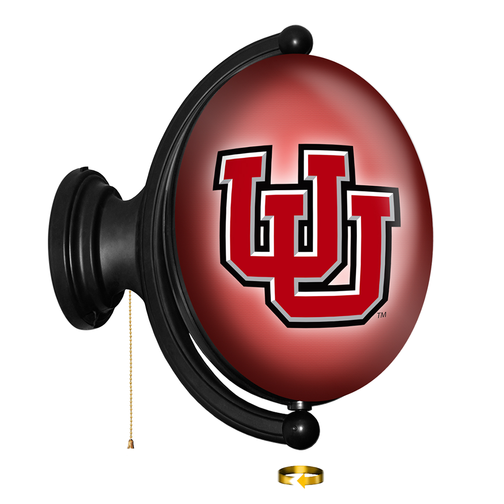 Utah Utes Oval Rotating Wall Sign
