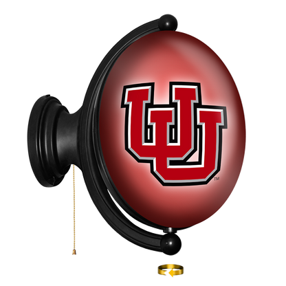 Utah Utes Oval Rotating Wall Sign