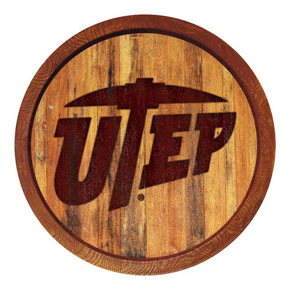 UTEP Miners Branded Barrel Top Sign