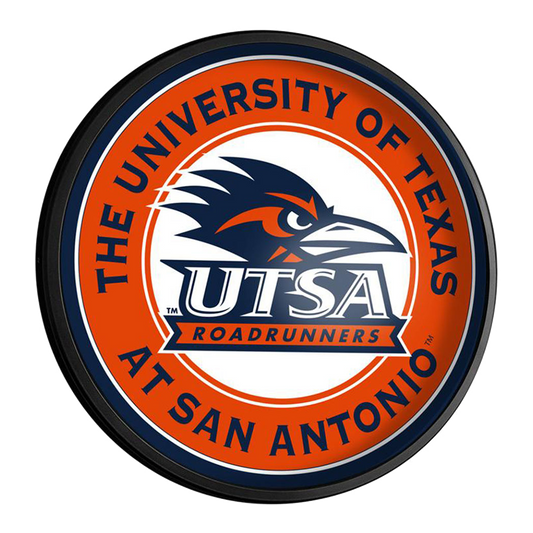 Texas San Antonio Road Runners Slimline Round Lighted Wall Sign