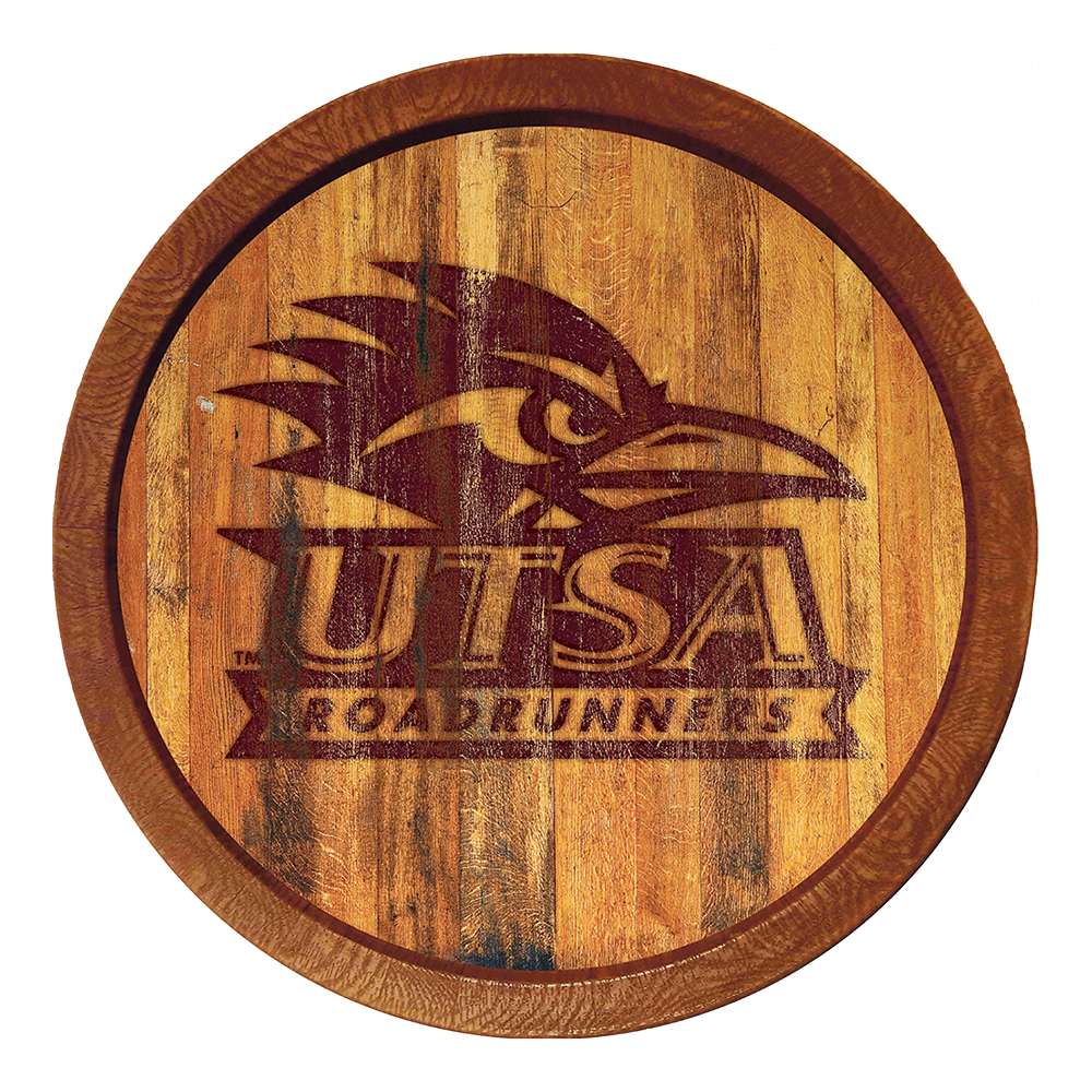 Texas San Antonio Road Runners Branded Barrel Top Sign