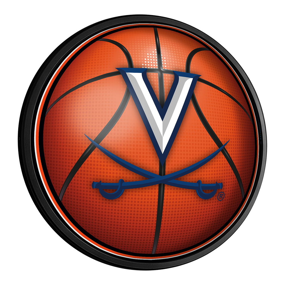 Virginia Cavaliers Basketball Slimline Round Lighted Wall Sign
