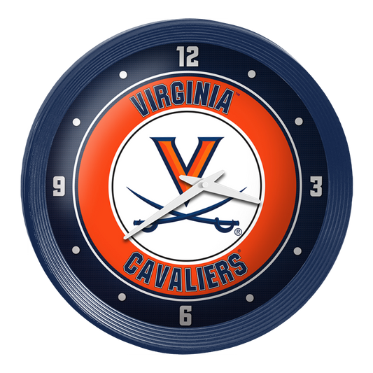Virginia Cavaliers Ribbed Wall Clock