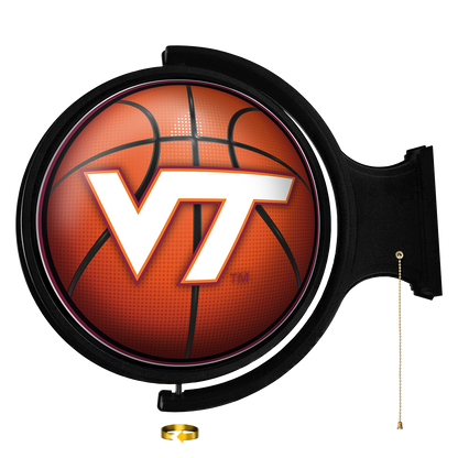 Virginia Tech Hokies Round Basketball Rotating Wall Sign