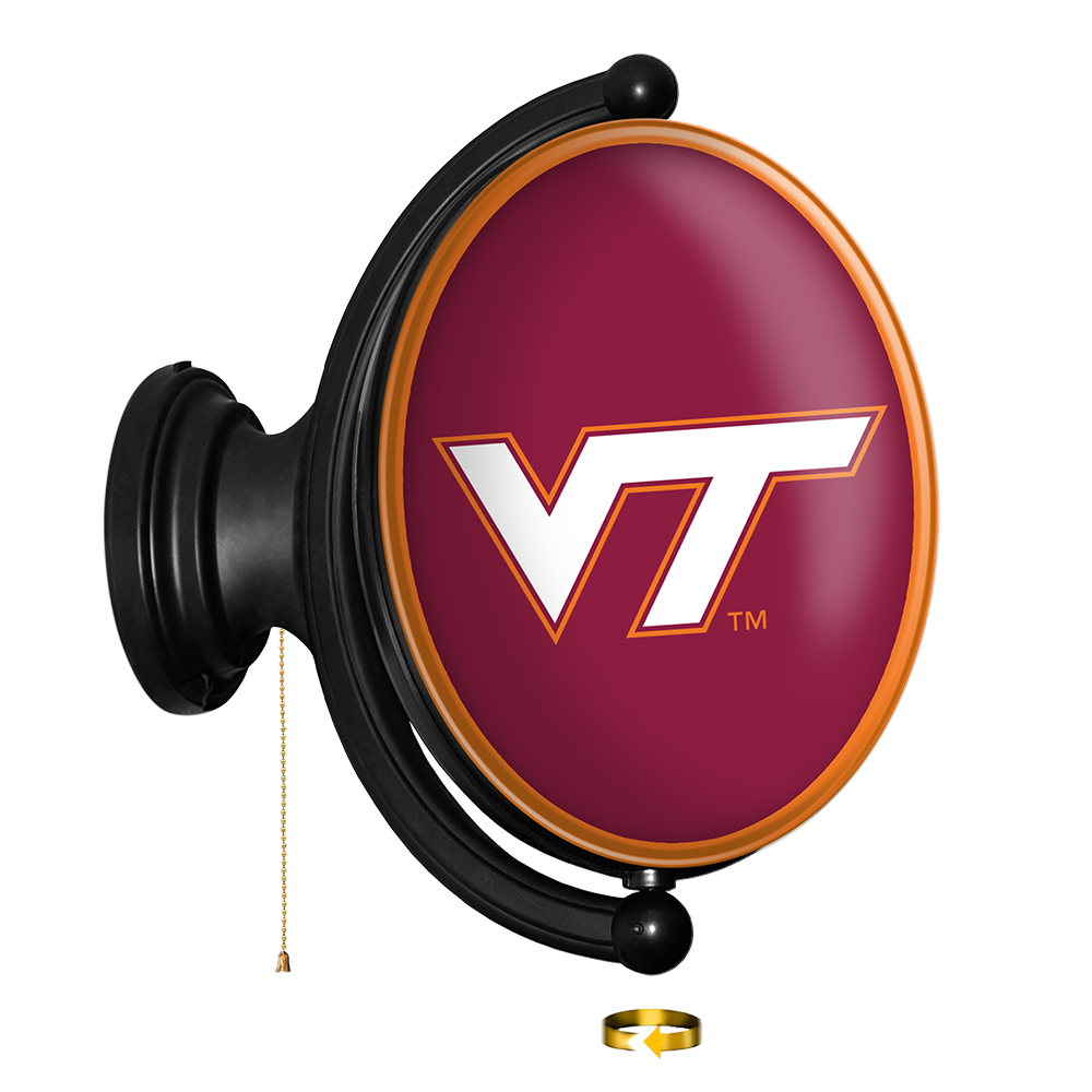 Virginia Tech Hokies Oval Rotating Wall Sign
