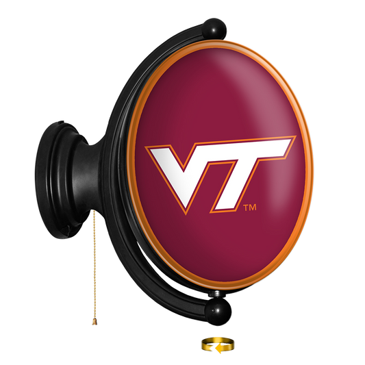 Virginia Tech Hokies Oval Rotating Wall Sign