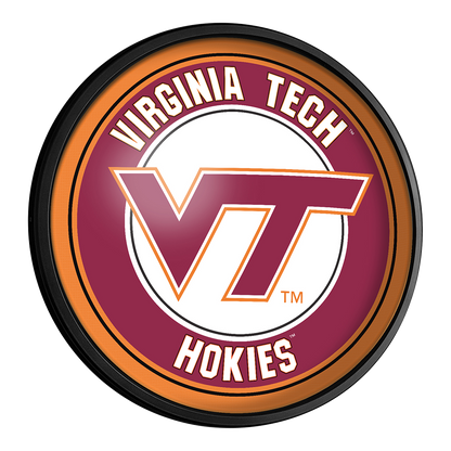 Virginia Tech Hokies Slimline Round Lighted Wall Sign