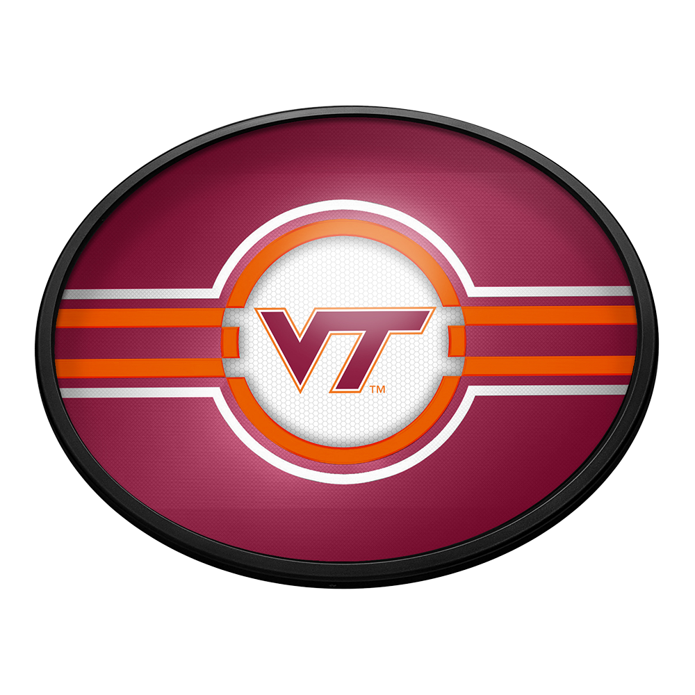 Virginia Tech Hokies Slimline Oval Lighted Wall Sign
