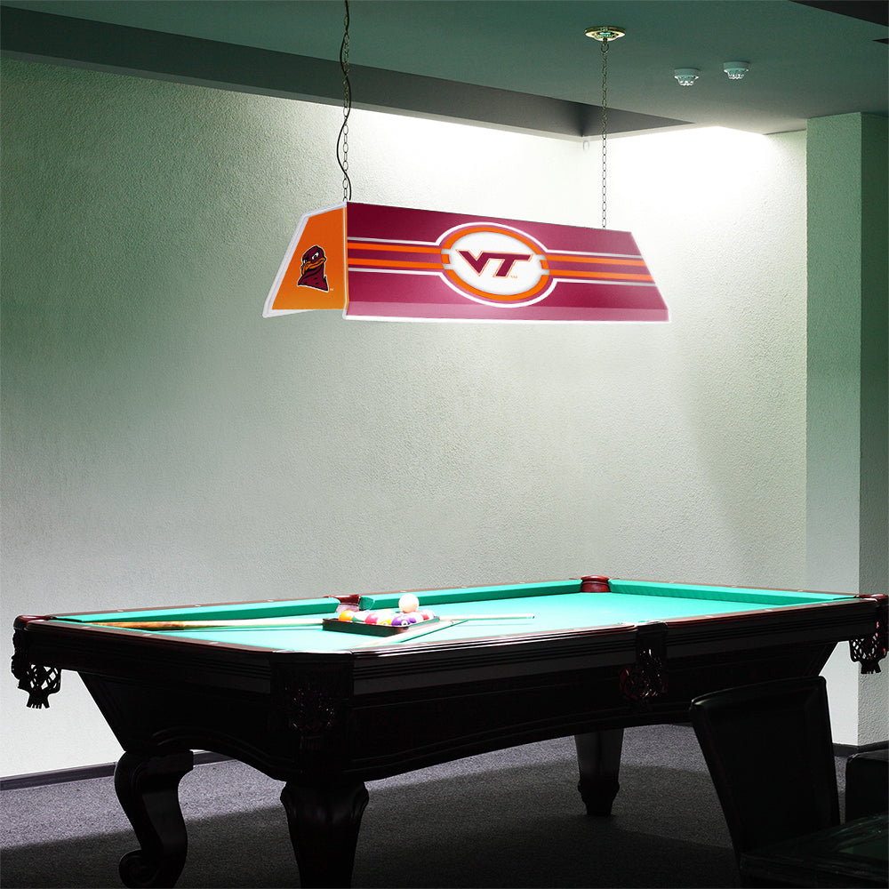 Virginia Tech Hokies Edge Glow Pool Table Light Room View