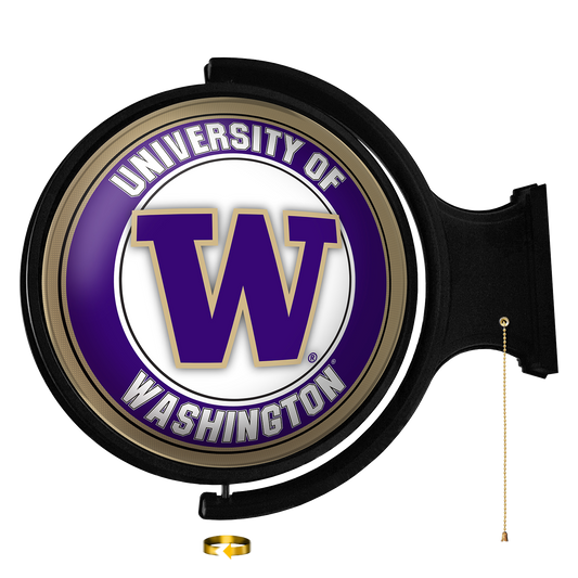 Washington Huskies Round Rotating Wall Sign