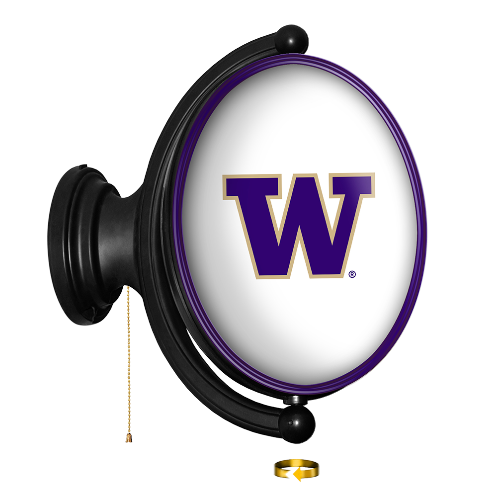Washington Huskies Oval Rotating Wall Sign