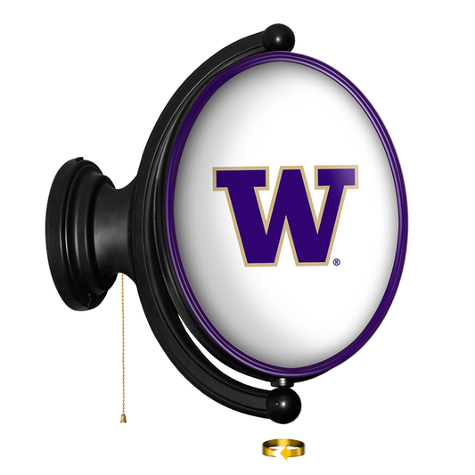 Washington Huskies Oval Rotating Wall Sign