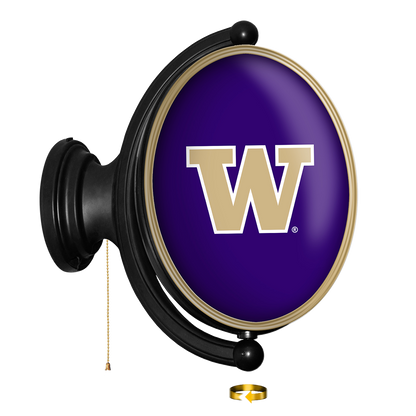 Washington Huskies Oval Rotating Wall Sign