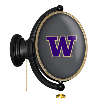 Washington Huskies Oval Rotating Wall Sign