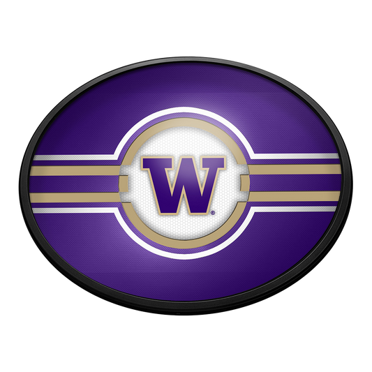 Washington Huskies Slimline Oval Lighted Wall Sign