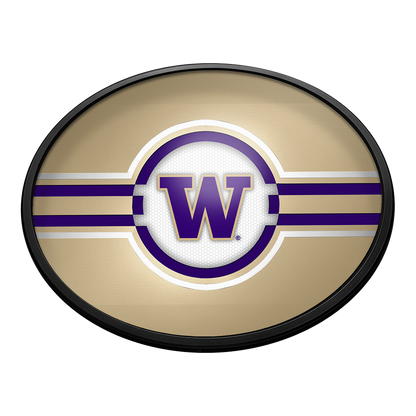 Washington Huskies Slimline Oval Lighted Wall Sign