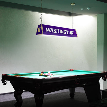 Washington Huskies Standard Pool Table Light Room View