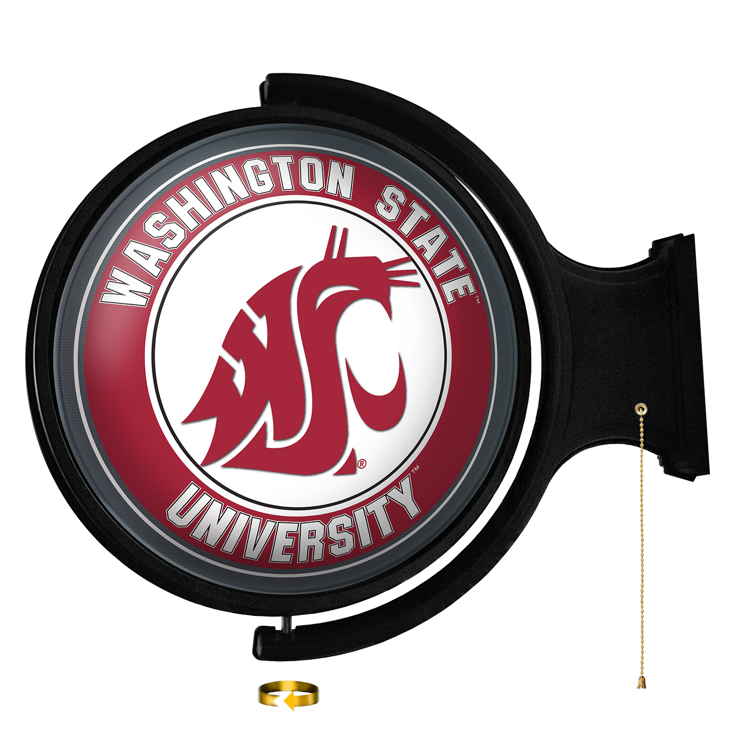 Washington State Cougars Round Rotating Wall Sign