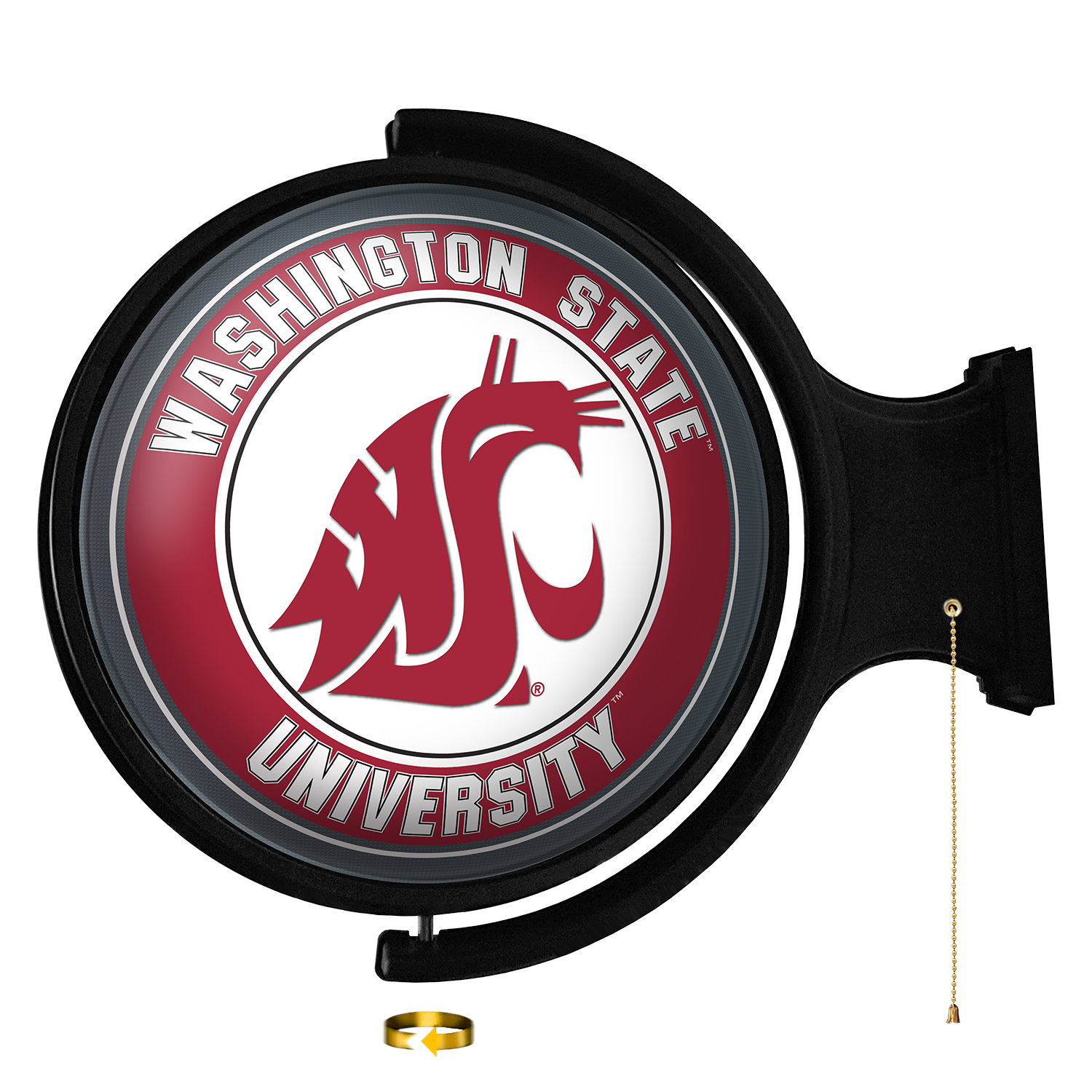 Washington State Cougars Round Rotating Wall Sign