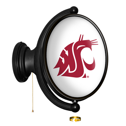 Washington State Cougars Oval Rotating Wall Sign