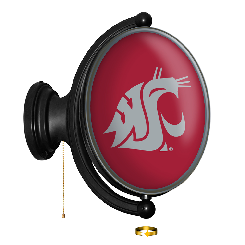 Washington State Cougars Oval Rotating Wall Sign