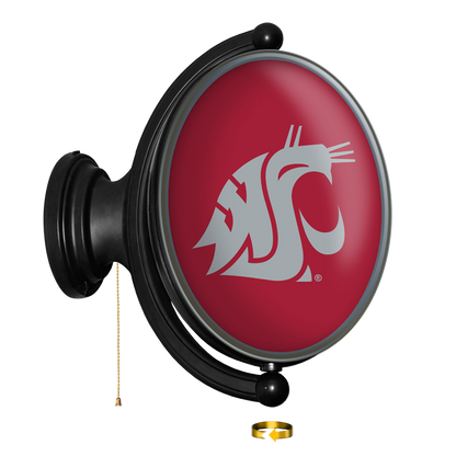 Washington State Cougars Oval Rotating Wall Sign
