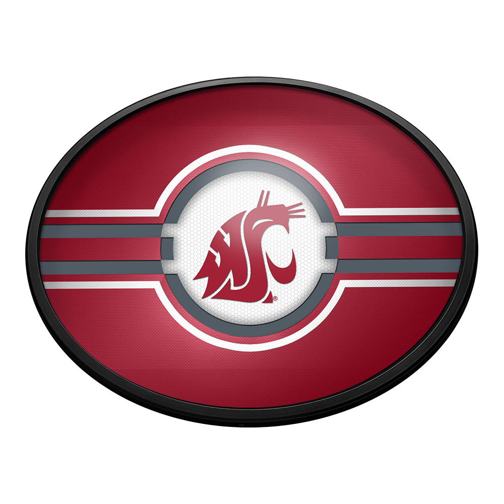 Washington State Cougars Slimline Oval Lighted Wall Sign