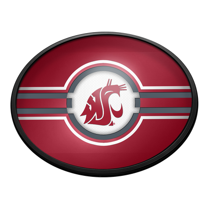 Washington State Cougars Slimline Oval Lighted Wall Sign