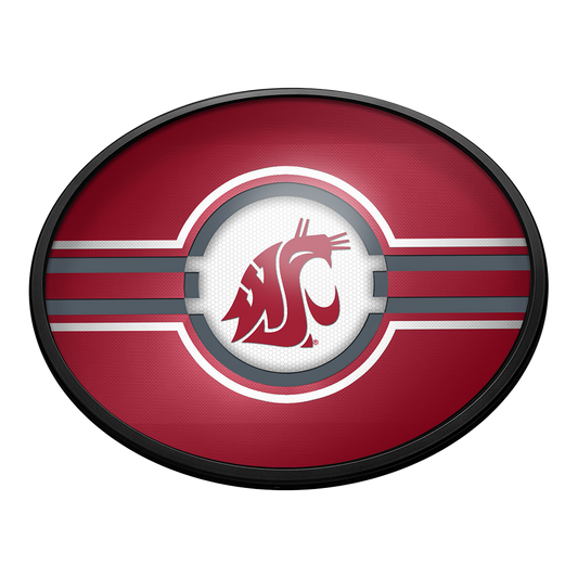 Washington State Cougars Slimline Oval Lighted Wall Sign