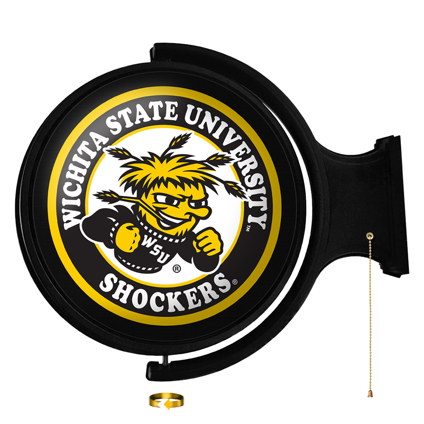 Wichita State Shockers Round Rotating Wall Sign