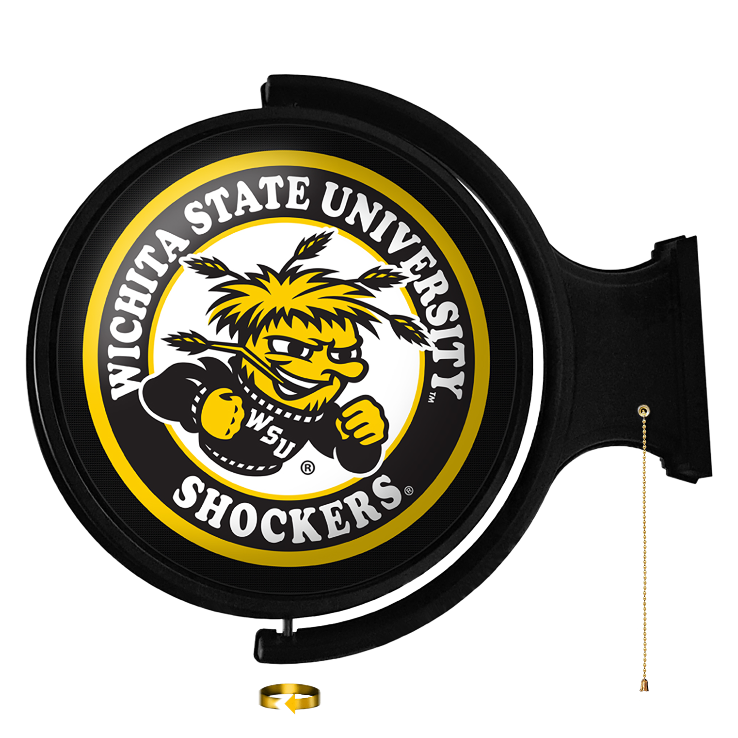 Wichita State Shockers Round Rotating Wall Sign