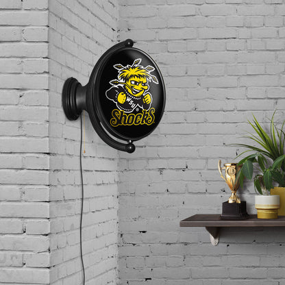 Wichita State Shockers Oval Rotating Wall Sign Room View