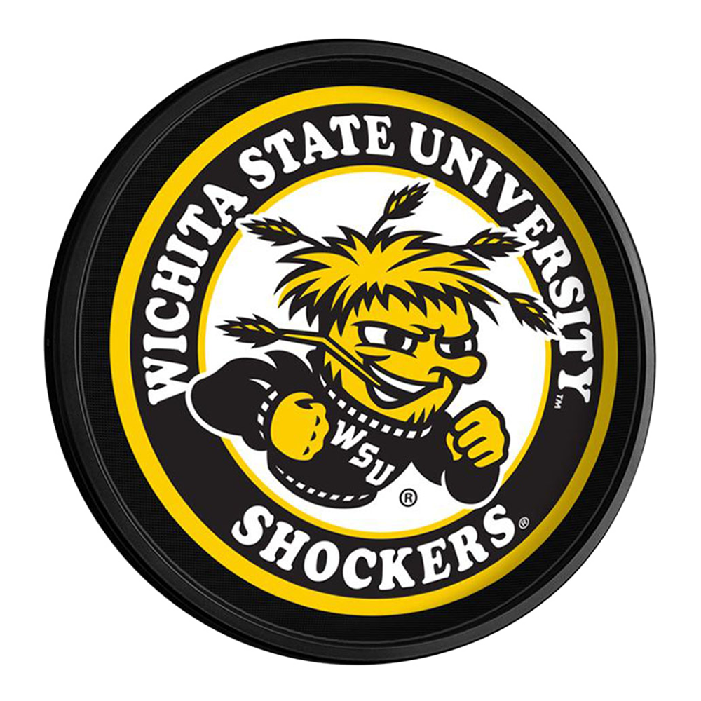 Wichita State Shockers Slimline Round Lighted Wall Sign