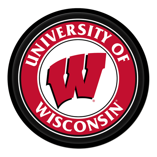 Wisconsin Badgers Modern Disc Wall Sign