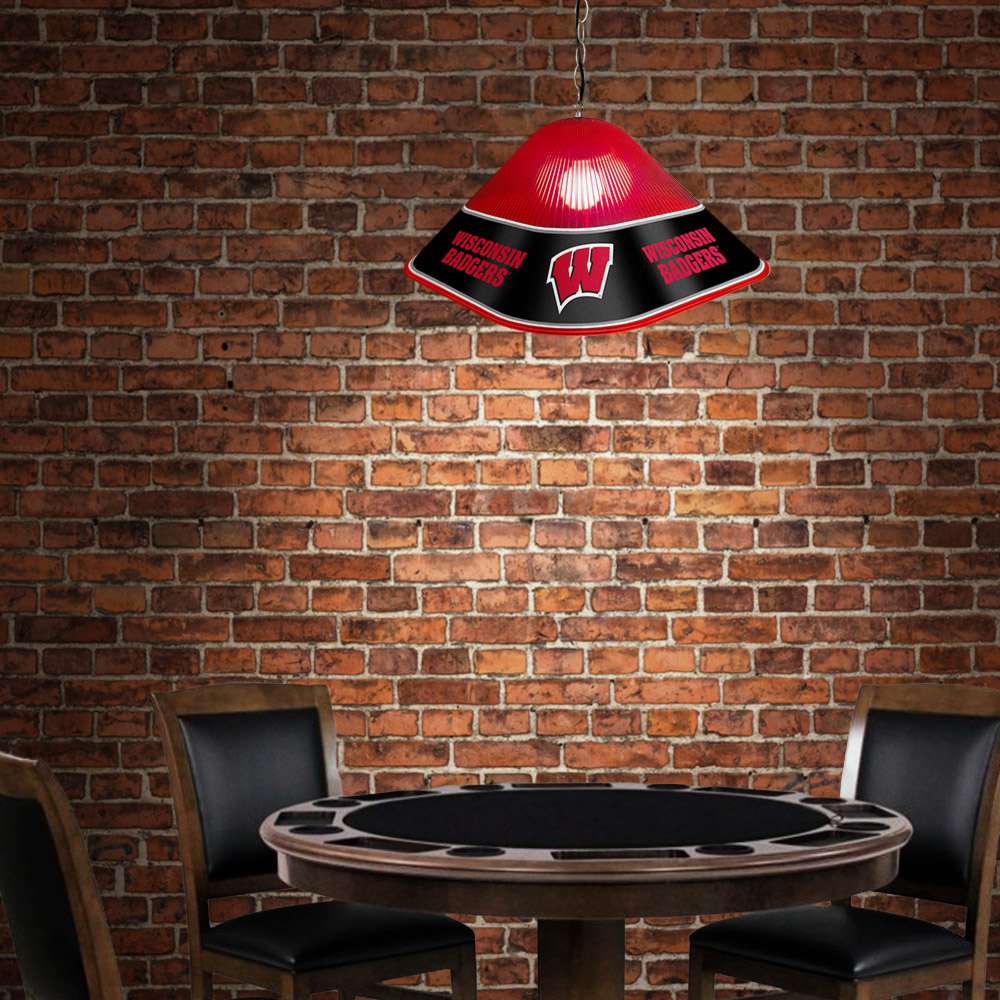 Wisconsin Badgers Game Table Light Room View