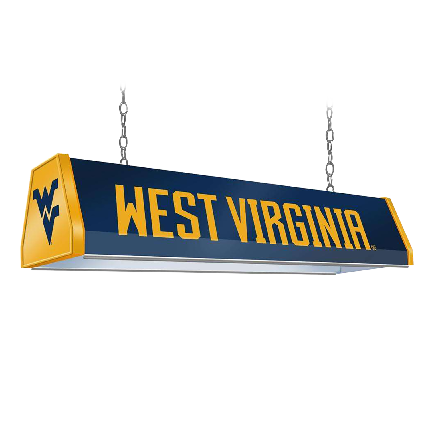 West Virginia Mountaineers Standard Pool Table Light