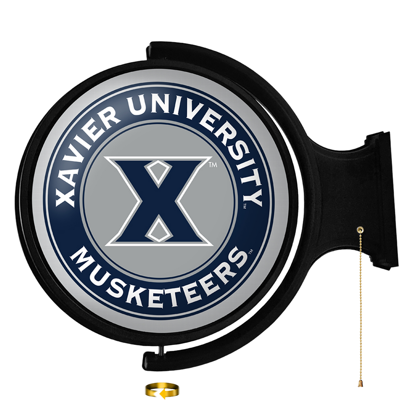 Xavier Musketeers Round Rotating Wall Sign
