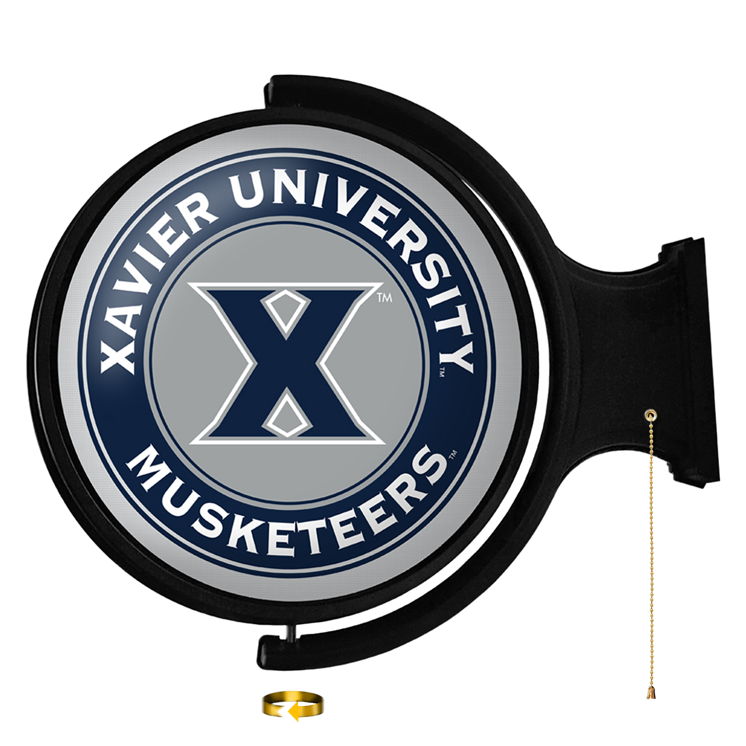 Xavier Musketeers Round Rotating Wall Sign
