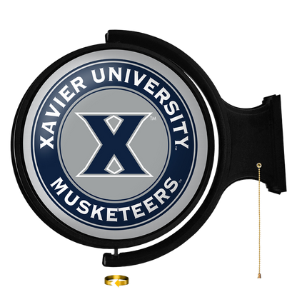 Xavier Musketeers Round Rotating Wall Sign
