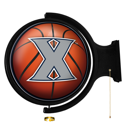 Xavier Musketeers Round Basketball Rotating Wall Sign