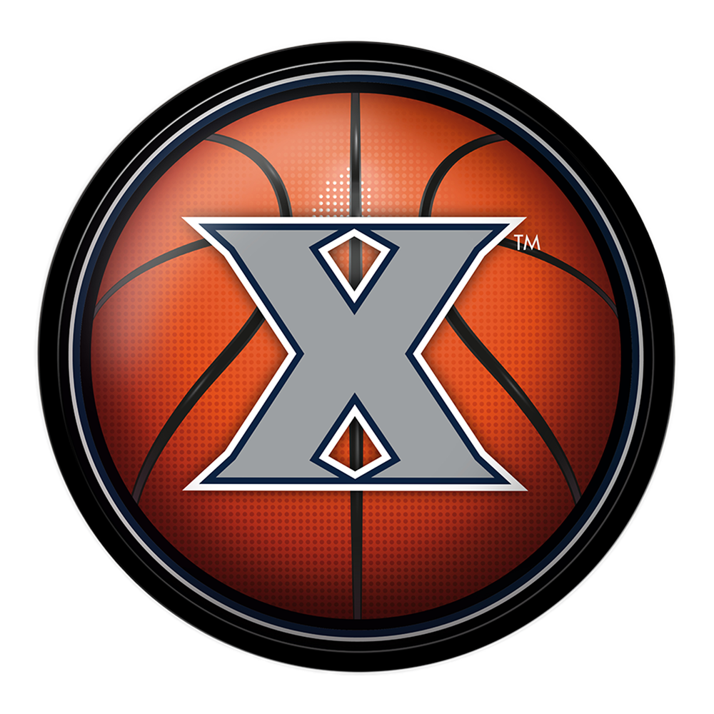 Xavier Musketeers Basketball Modern Disc Wall Sign