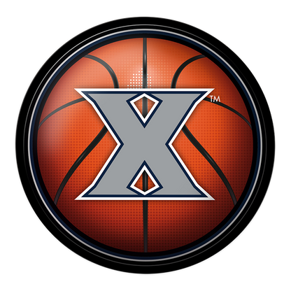 Xavier Musketeers Basketball Modern Disc Wall Sign