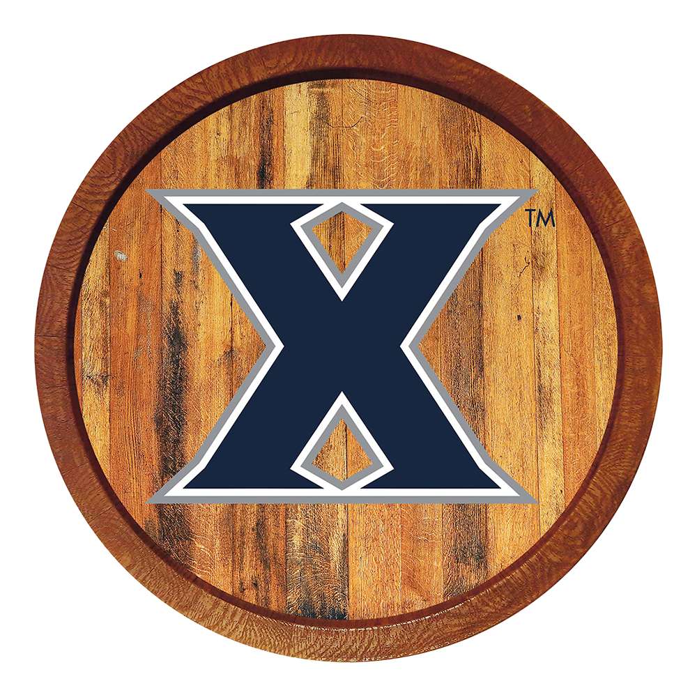 Xavier Musketeers Barrel Top Sign