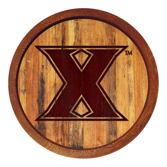 Xavier Musketeers Branded Barrel Top Sign