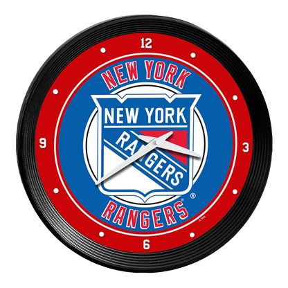 New York Rangers Ribbed Wall Clock