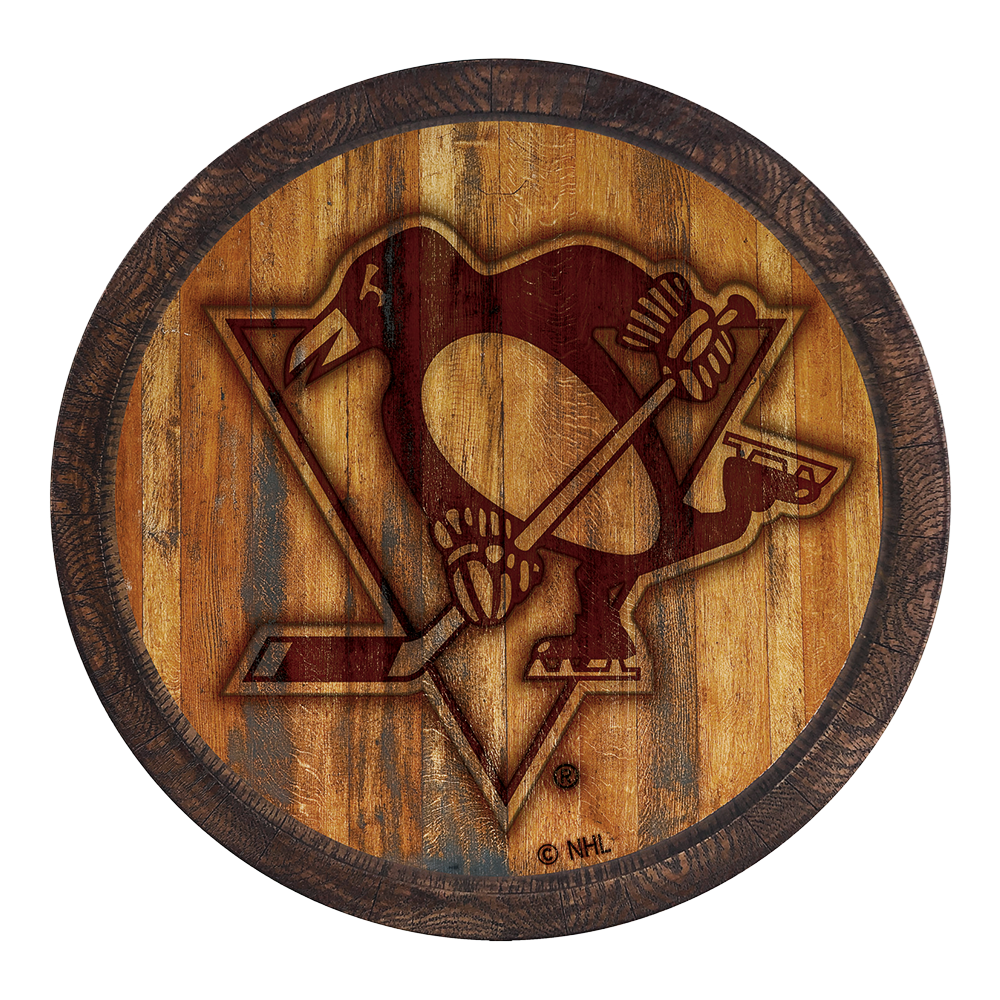 Pittsburgh Penguins Branded Barrel Top Sign