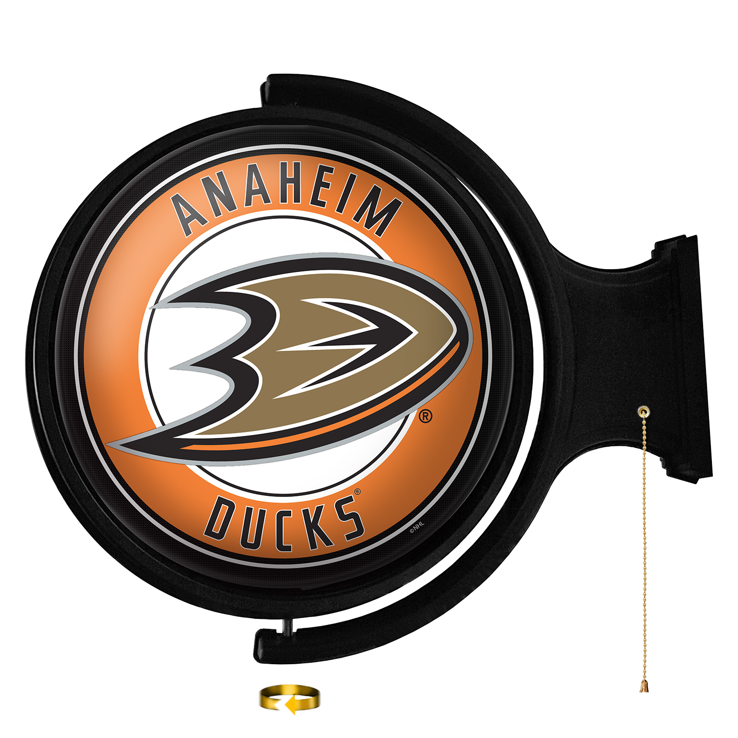 Anaheim Ducks Round Rotating Wall Sign