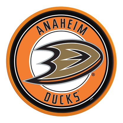Anaheim Ducks Modern Disc Wall Sign